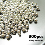 【アクリルビーズ】約300個入り・つぶつぶ・ゴールド・5mm×7ｍｍ