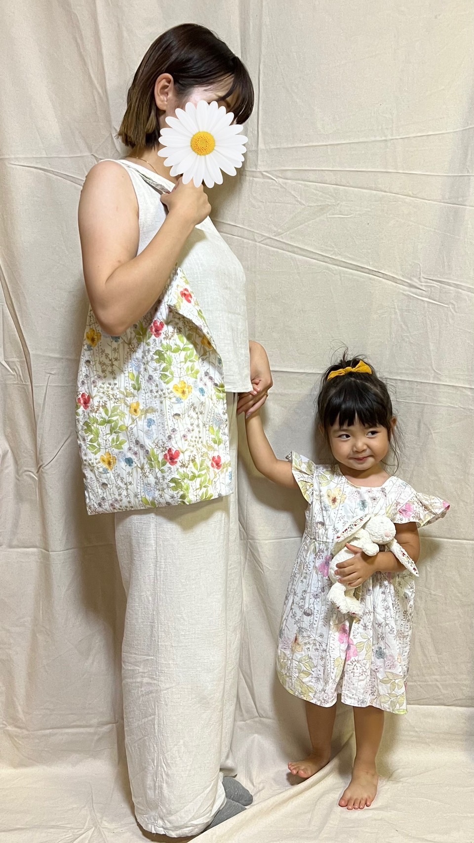 【ハンドメイド】 親子お揃い服 レーストレーナー 90 ハンドメイド】 親子お揃い服 レーストレーナー 90