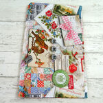 (８０㎝）moda9月新作【Leather&Lace】コラージュ柄　110×80
