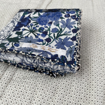 Liberty fabrics ⭐︎パッチワークマルチクロス(エクリュ刺繍)