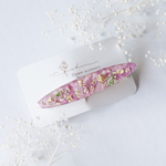 本物のお花のヘアクリップ ピンク 河津桜