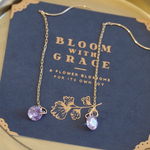 天然石ピアス