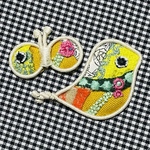 【8月発売分】ミナペルホネン ことりとちょうちょのブローチセット3