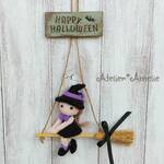 魔女っ子えみりん☆ハロウィン壁掛けオブジェ