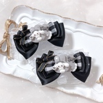 しゅがうさリボンレースブレスレット🎀黒