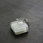 アクアマリン　ホリゾンタルベリーリング　SILVER925　