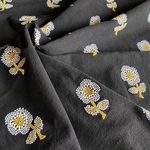 綿麻刺繍生地 厚手 140×50cm〜