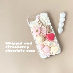 ニコラモデル伊藤沙音ちゃん使用♪受注制作♡︎ホイップとストロベリーチョコのiPhoneケース