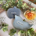 青い鳥とりんごの箸置きセット