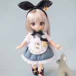 アリスメイドワンピ（ブルー）【オビツ11/ピコニーモP】