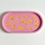 Terrazzo oval tray 