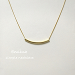 simpleパイプネックレス