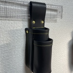 国産ヌメ革で作った　カッター差し　ペン差し　ツールポーチ　販売スタッフの方などに！