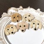 【 オーダー 】ダックスフンド刺繍ブローチ ハンドメイド kagisippo7  うちの子オーダー うちの子グッズ うちのこデザイン