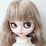 1076ブライス チョーカー＆ピアスセット(ピンク・ピアス小)0816