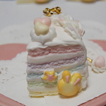 【Ｂ】ふんわり♡レインボーケーキ／バッグチャーム