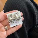 sanfwi(ｻﾝﾌｨ)シルバー刺繍ピアス／イヤリング