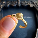 〘6mm〙情熱の神アレースの瞳 GemstoneRing "Rutilated quartz"