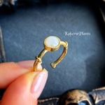 〘6mm〙アルテミスの瞳 魔法石リングGemstone Ring "Moonstone"