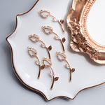 [2pcs]C01/キュービックジルコニア　チューリップコネクター