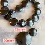 ヘマタイト 12mm 天然石　ラウンド　ブラック アクセサリーパーツ
