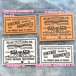革タグ（合皮タグ）VINTAGE GARMENTS &JEANS  10枚セット