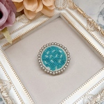ビーズ刺繍×ブローチ　NO.18