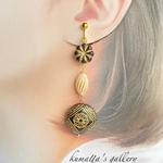 菊花のエキゾチックイヤリング ・ピアス