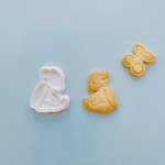 おすわりくまさん(小)　クッキースタンプ型