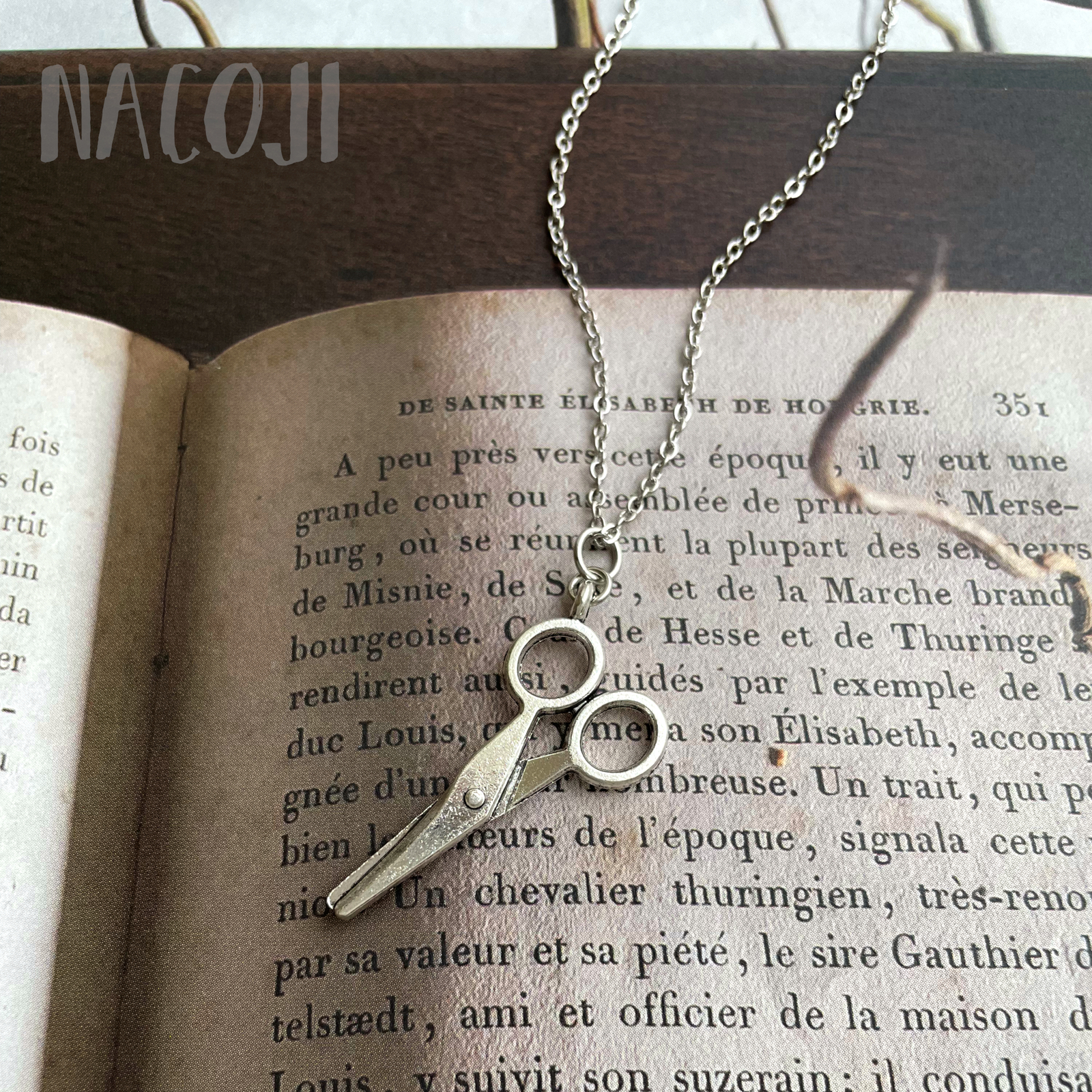 シザー（はさみ）のネックレス 美容師さんの鋏 - Nacoji Jewelry 