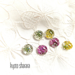 ＊押し花フラワーのピアス＊イヤリング