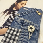 〔まもなく❤︎SALE終了〕デニムリメイク・アンティーク風 iPhone6・iPhone6sケース（フリンジ）