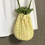 SALE🌟パイナップル🍍みたいなチョット♪そこまで🚶レーシー巾着ポシェット/再販