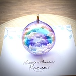 【再販】半球の雲レジン   虹の空