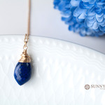 K18×lapis lazuli 極上ラピスラズリの18金ネックレス