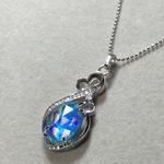 【水晶×レジン】暁の幻氷融晶『石術士の首飾り・想』碧泉