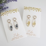 レースフラワーのピアス／ノンホールピアス