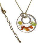 【再販】紅葉🍁のフープネックレス 