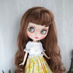 再705※白のラグランスリーブカットソー※ブライスアウトフィット※1/6ドール服