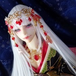 ◆ハーフラリエット 泡金魚◆ 頭飾り MSD~SD,DDサイズ 和風