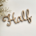 【木製 レターバナー】Half ハーフバースデー