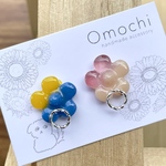 ポップ な お花 の カラフル イヤリング/ピアス