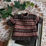 No.385 六分の一男子図鑑　BIGシルエットのニットTシャツ