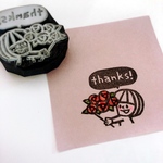 花束「Thanks!」はんこ 母の日