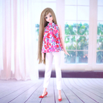 ジェニーちゃん服＊ホワイトデニム＊momoko