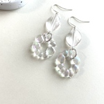 クリアのお花ピアス（イヤリング）