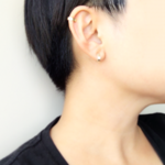 Flat Metal × mini : ノンホールピアス