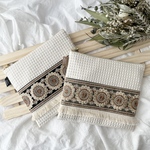 再販◇刺繍リボンのワッフルポーチ（送料込み）