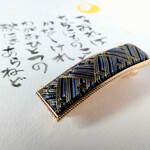 23.つきみれば《百人一首シリーズ》バレッタ