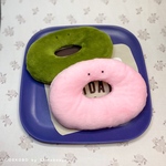 🥯ベーグルのベーくんぬいぐるみ🥯【いちご＆抹茶】